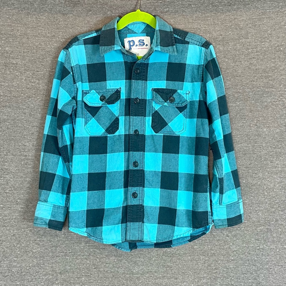 Boys Aeropostale Plaid Flannel - Size 6